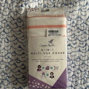 Copper Pearl 5-in-1 Multi Use Cover - White and Pink